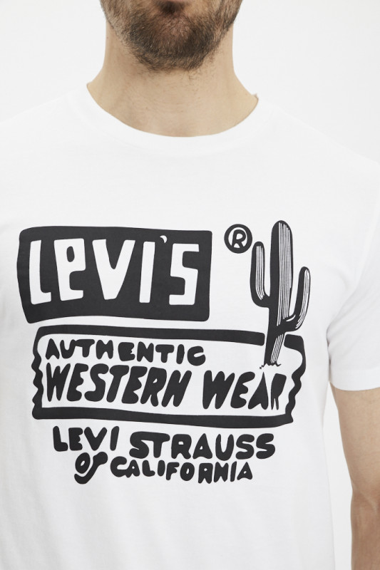 T-shirt levi's blanc pour homme