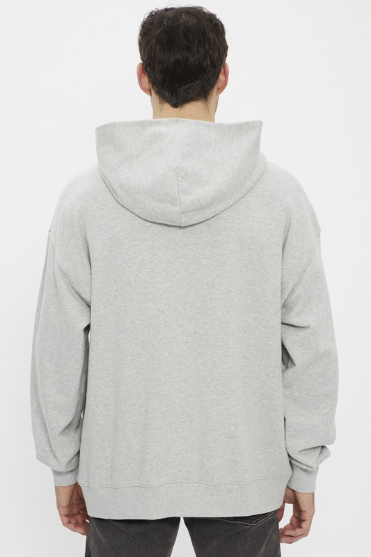 Sweat à capuche gris gold tab