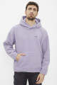 Sweat à capuche en polaire violet