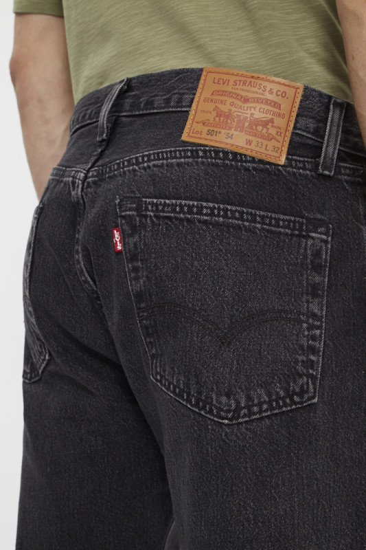 Jeans Levi's en coton noir délavé