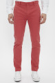 Pantalon chino slim tapered rouge