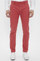Pantalon chino slim tapered rouge