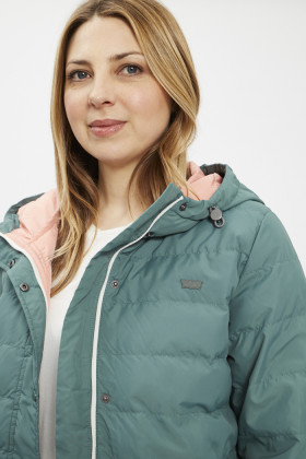 este doudoune pliable Edie vert pin pour femme