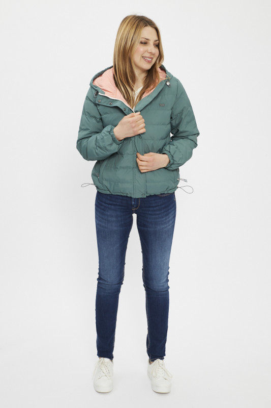 este doudoune pliable Edie vert pin pour femme Levi's