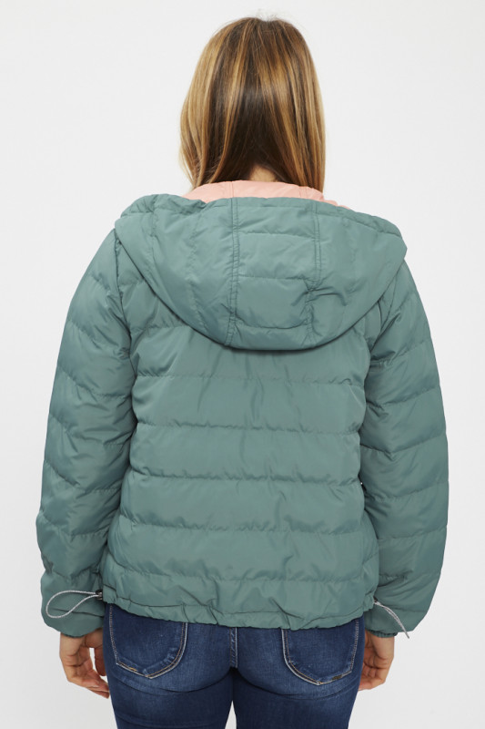 Veste doudoune pliable Edie vert pin