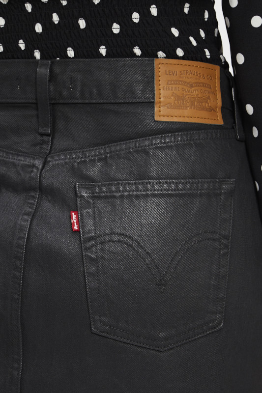 Jupe iconique noire en coton