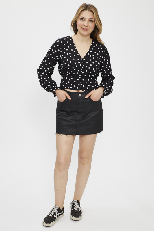 Chemise noire à pois blancs pour femme Levi's