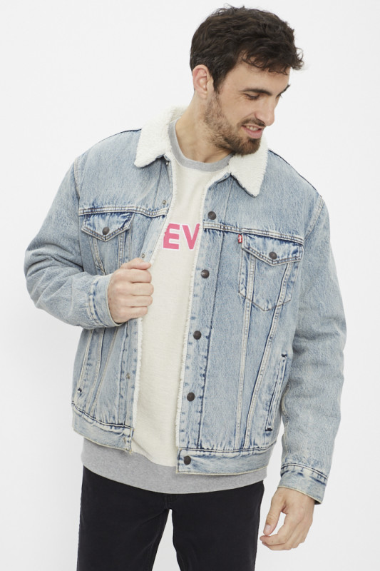 Veste shepa en jean pour homme