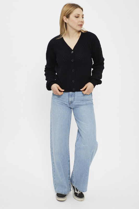 Cardigan noir Sky Captain Jacqueline de Yong