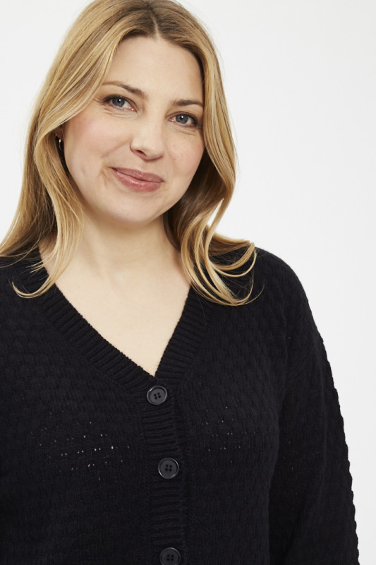 Cardigan noir Sky Captain pour femme JDY