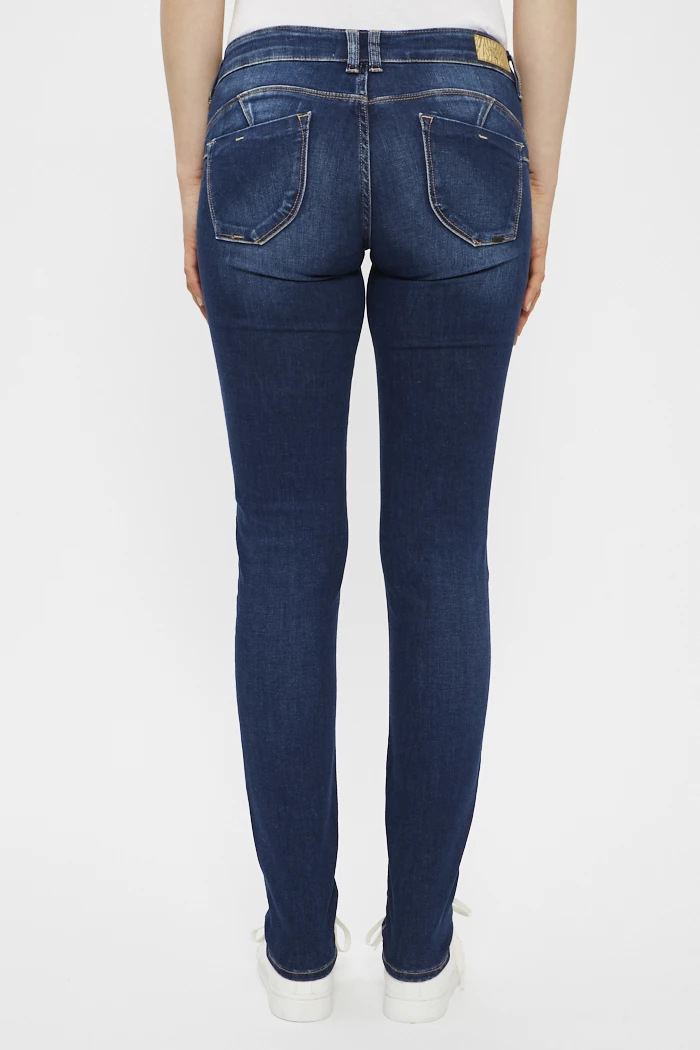 Jeans slim bleu delave effet Pulp Femme LTC Destock Jeans