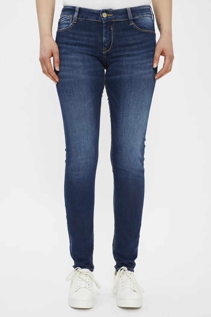 Jeans Le Temps Des Cerises – Bleu Délavé, Taille Basse, Coupe Droite – Taille 40 (W31) – Occasion Excellent état