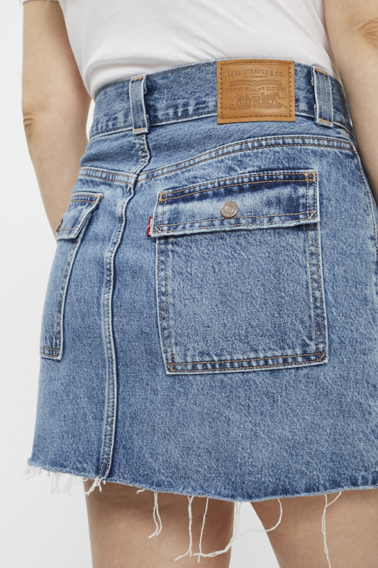 Jupe Icon Outback medium indigo coton no extensible