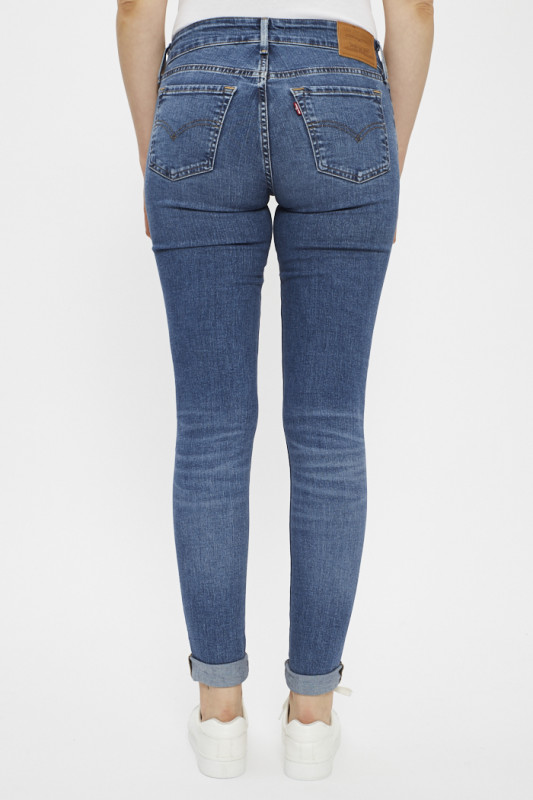 Jeans 711 skinny à double boutons pour femme