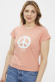 T-shirt graphic authentic symbole Paix orange