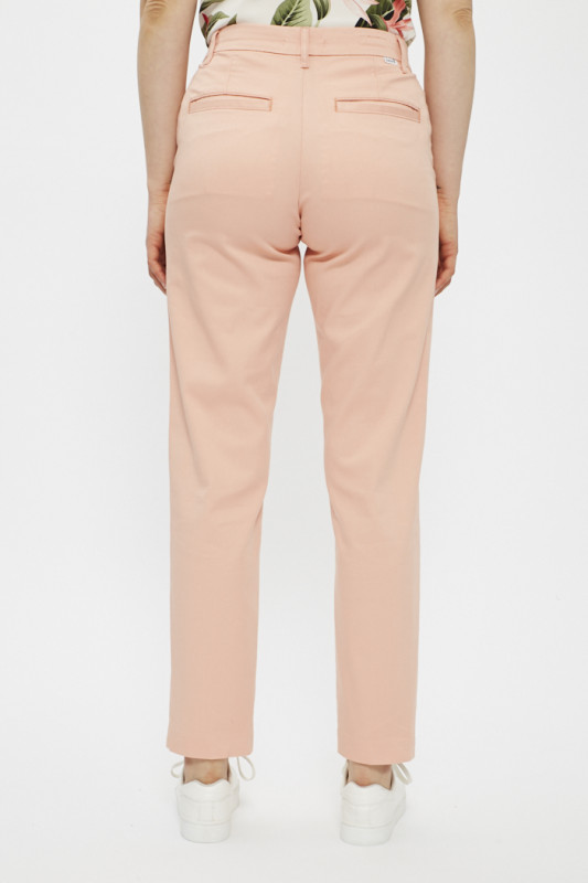Chino Essantial rose corail en coton