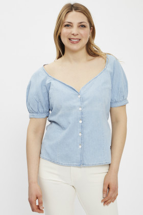 Blouse femme manches courtes