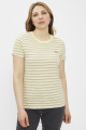 T-shirt Perfect jaune poudré à rayures