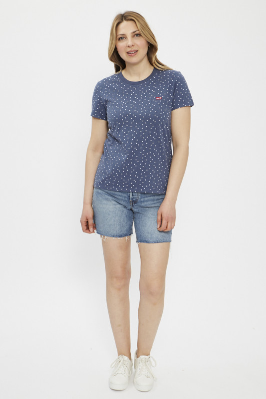 T-shirt Perfect bleu indigo à pois levi's