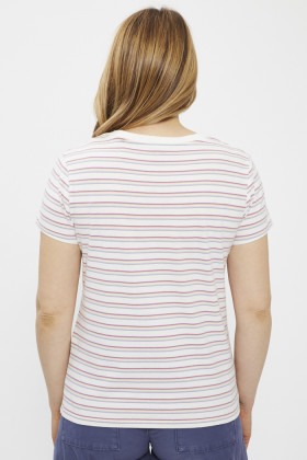 T-shirt Perfect à rayures multicolores