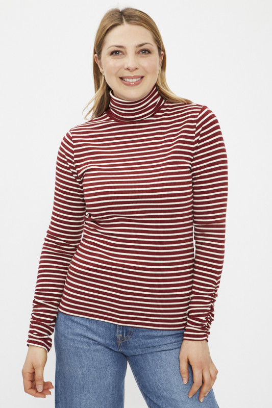 Pullover col roulé pour femme