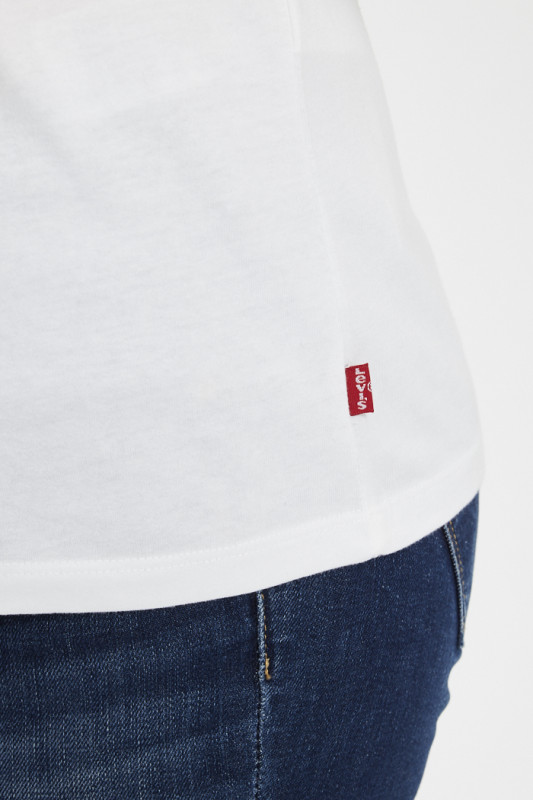 Tee-shirt Perfect blanc en coton manches courtes