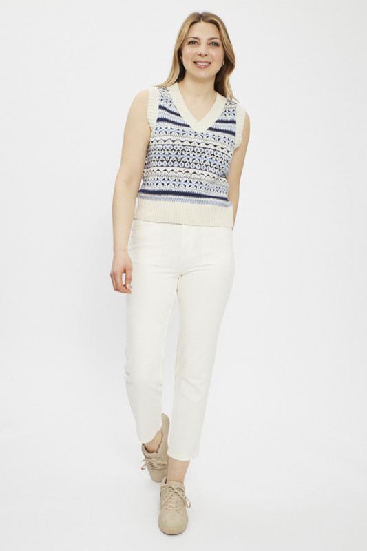 Jeans écru en coton