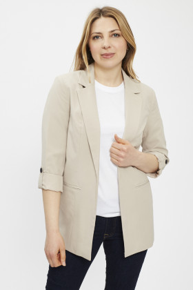 Blazer Oxford beige femme