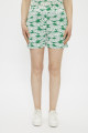 Short vert et blanc à motifs fleurs