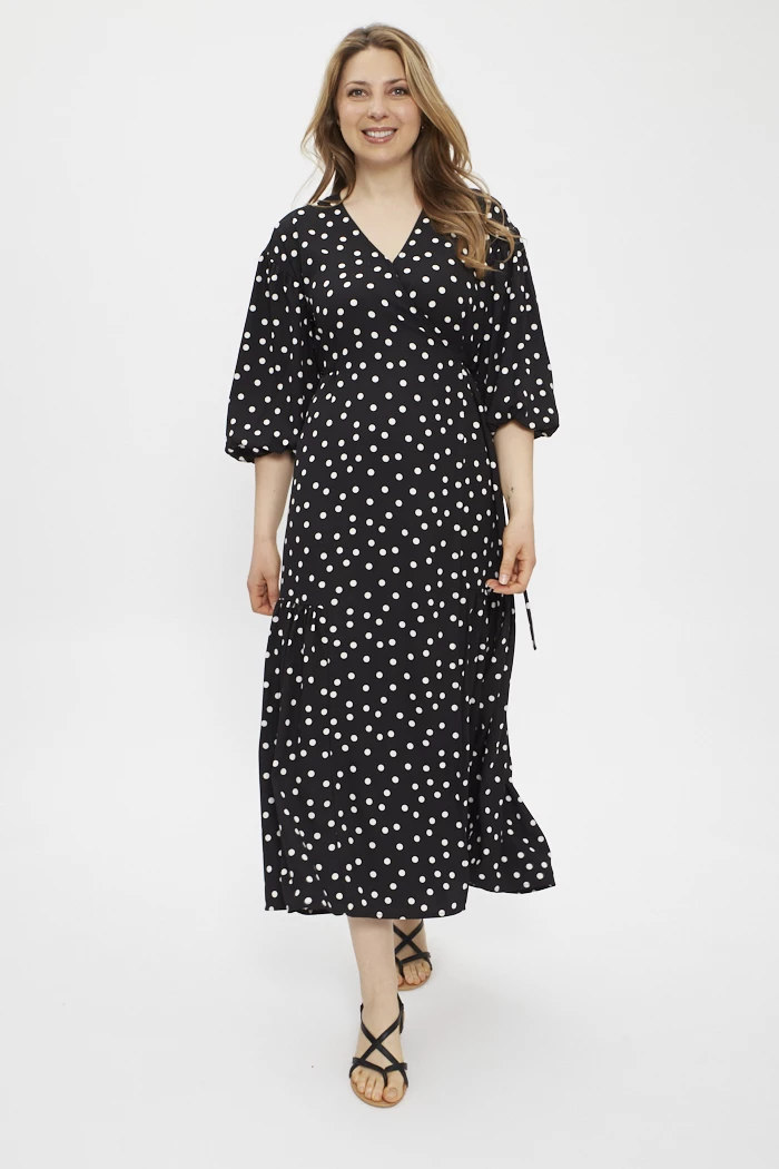 Robe noire longue forme portefeuille Brielle Levi's Destock Jeans