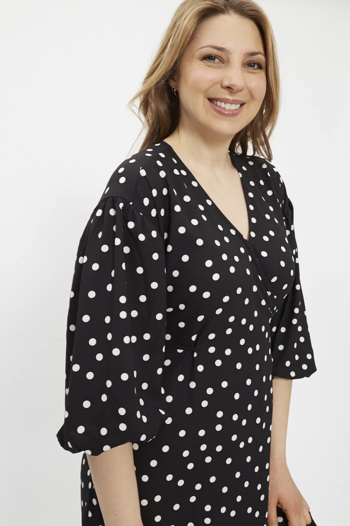 Robe noire longue forme portefeuille Brielle Levi's Destock Jeans