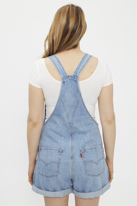 Combishort vintage bleu délavé femme levi's