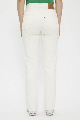 Jeans 501 blanc Yacht Time coton mélangé