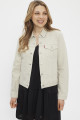 Veste en jeans coton et chanvre beige