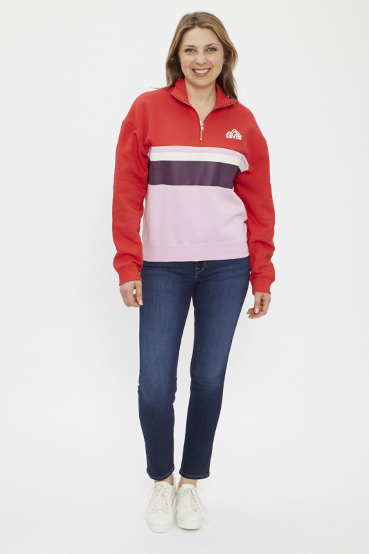 Sweat vintage multicolore en coton mélangé femme levi's