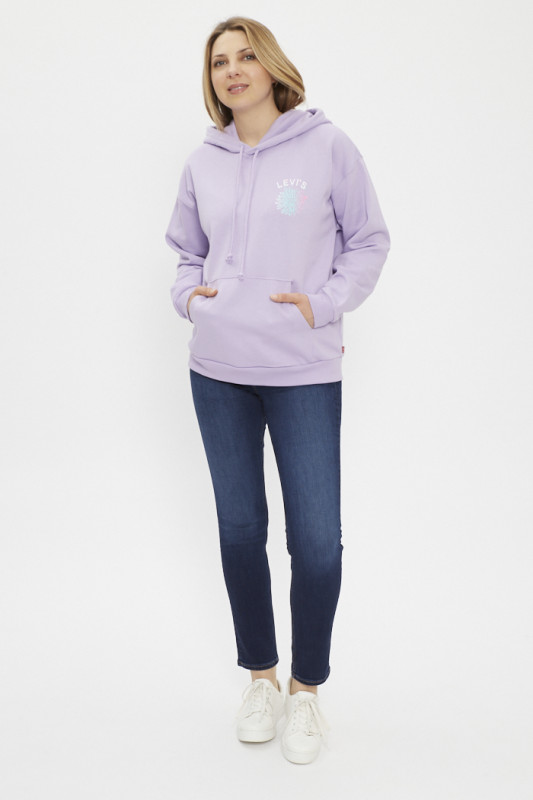 Hoodie Graphic Salinas mauve femme levi's