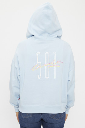 Sweat Graphic Authentic bleu ciel en coton doux