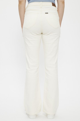 Jeans Bresse bootcut écru coton mélangé