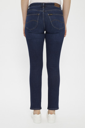 Jeans Elly coupe skinny bleu denim coton mélangé