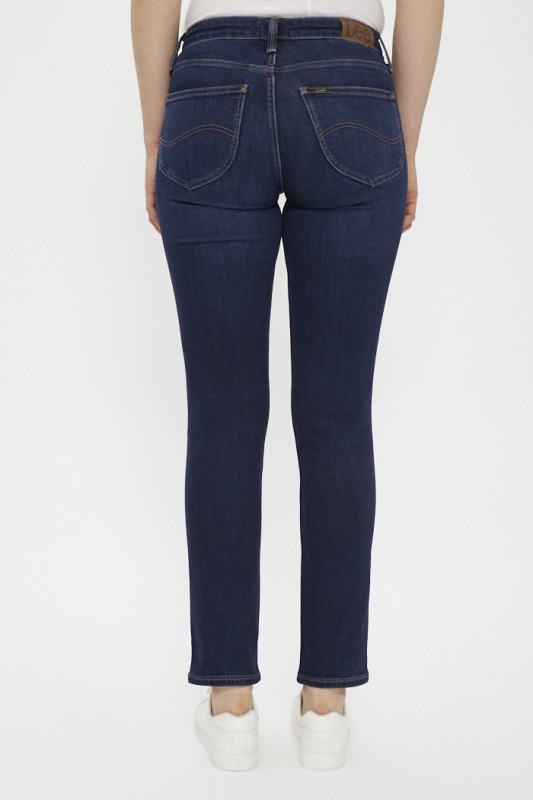 Jeans Elly coupe skinny bleu denim coton mélangé