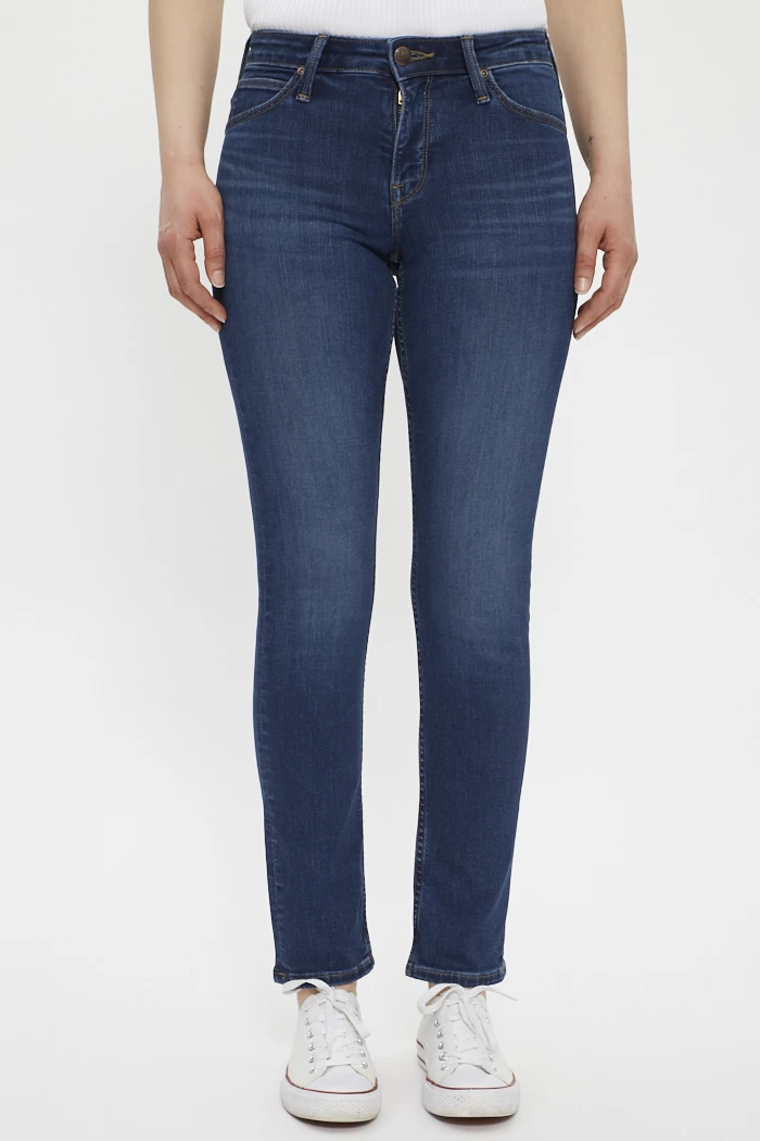 Jeans Elly coupe slim bleu denim femme Lee Destock Jeans