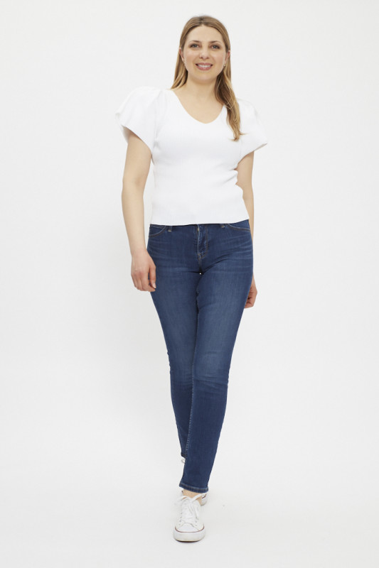 Jeans Elly coupe slim bleu denim femme Lee