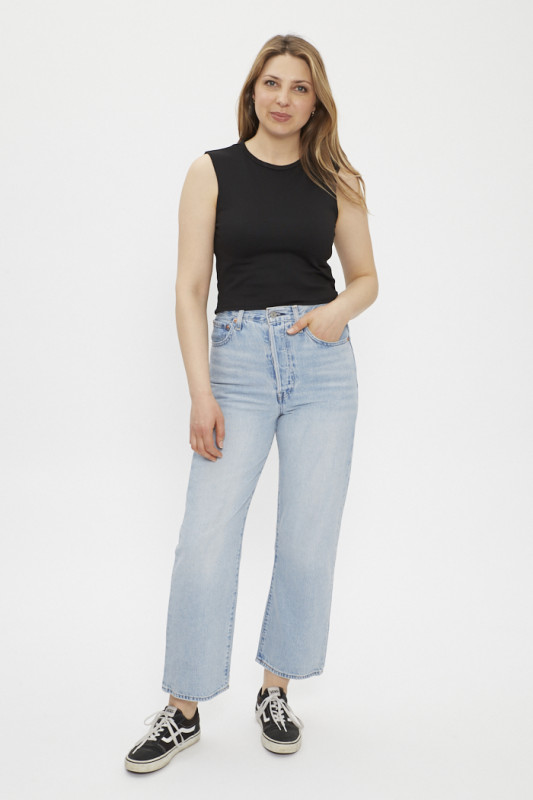 Top sans manches noir femme Only