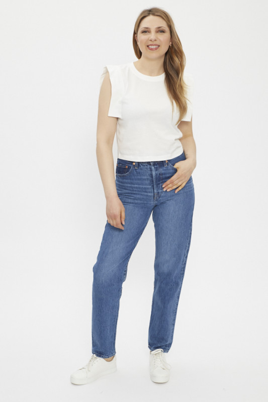 T-shirt fantaisie blanc sans manches only