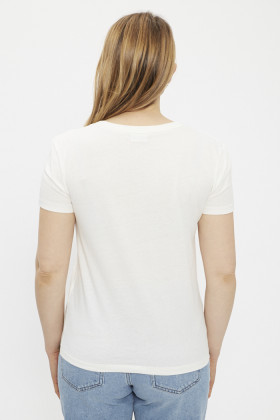T-shirt blanc Best Version manches courtes