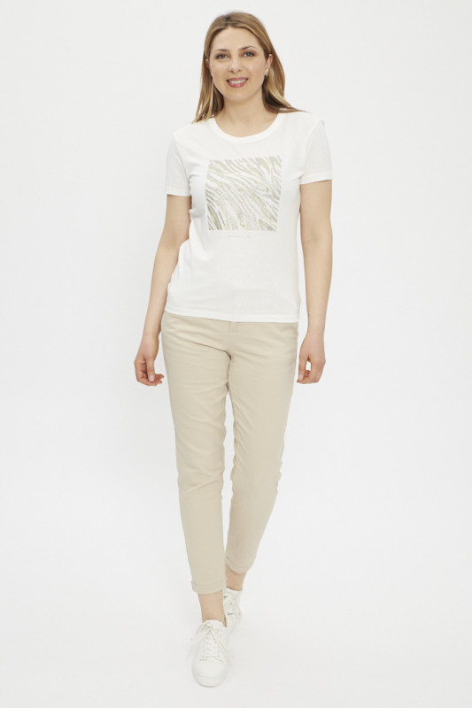 T-shirt blanc motif Don't just exist femme JDY