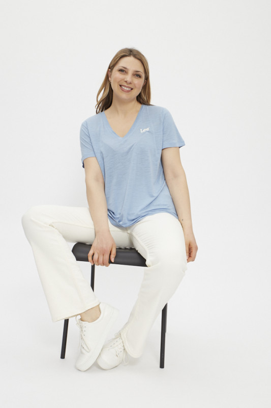 T-shirt col V Fresh Water femme Lee