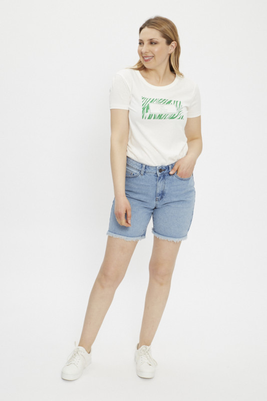 Short vintage bleu denim Noisy May