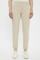 Pantalon chino beige en coton mélangé