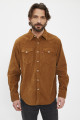 chemise Western Barstow velours marron